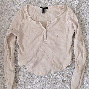 Cropped Waffle Henley (3 for 20)